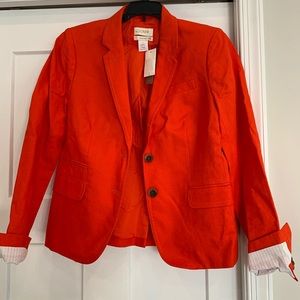 J Crew coral blazer, tags on